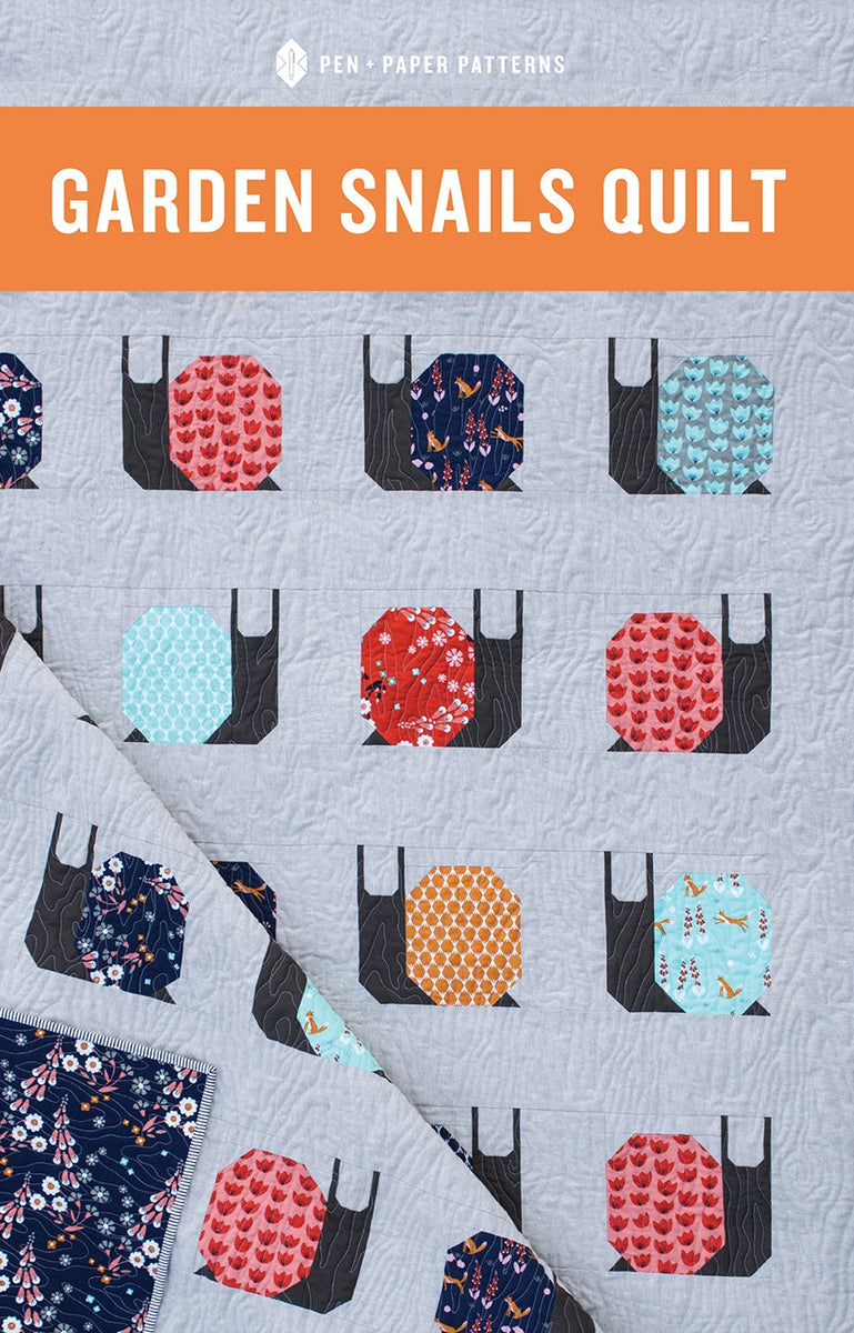 Garden Snails Quilt 102PAPP Stitch Ferndale