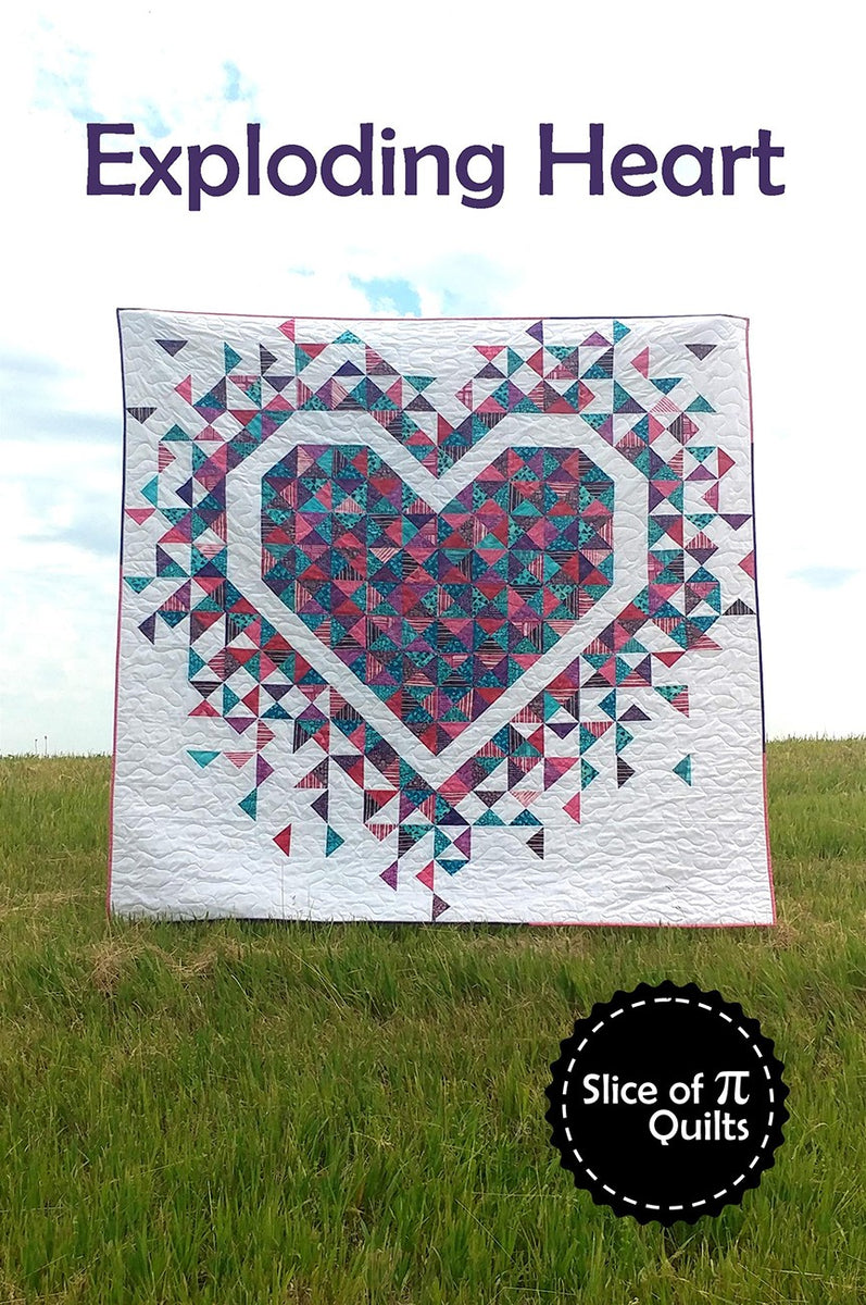 Exploding Heart Quilt Pattern SPQ332 Stitch Ferndale